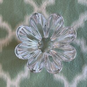 Orrefors Sweden Crystal Clear Glass Flower Bowl